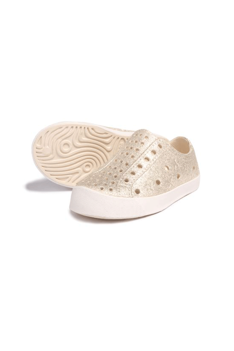 Famous Toddler/Kid Waterproof Sneaker - Gold Glitter