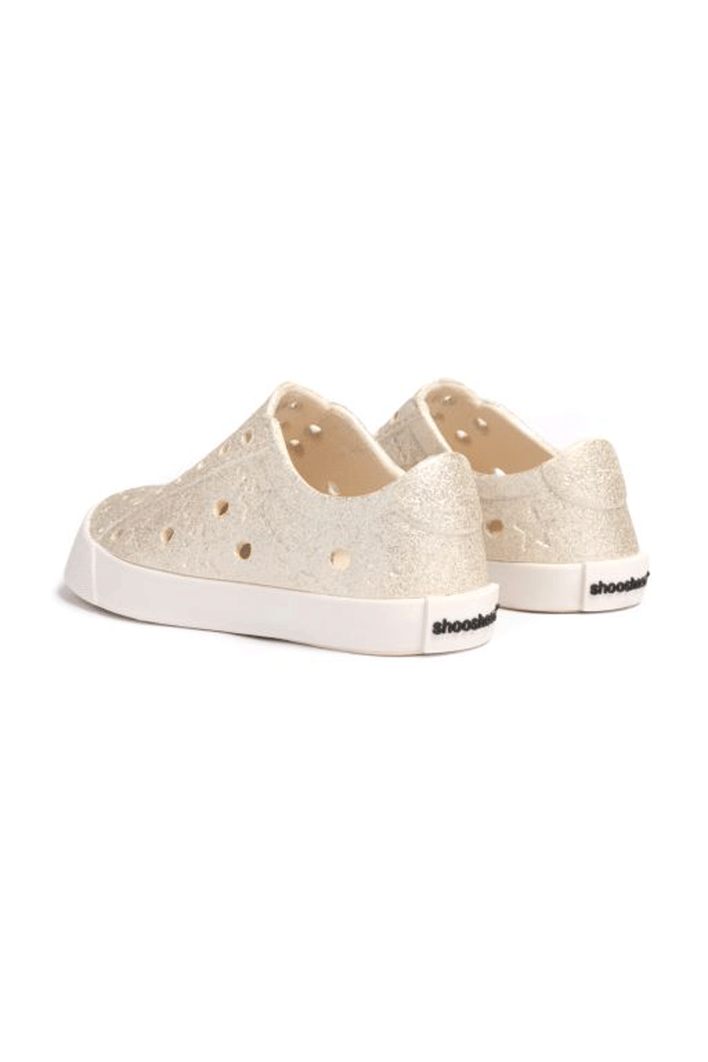 Famous Toddler/Kid Waterproof Sneaker - Gold Glitter