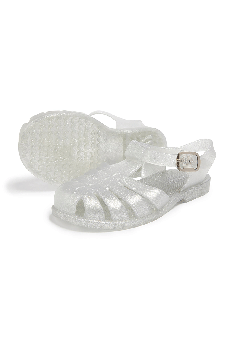 It's a Sign Toddler/Kid Waterproof Sandal - Silver Glitter
