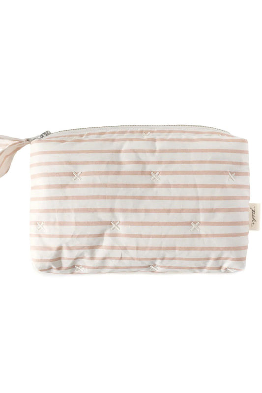 On The Go Mini Pouch - Stripes Away Rose Pink